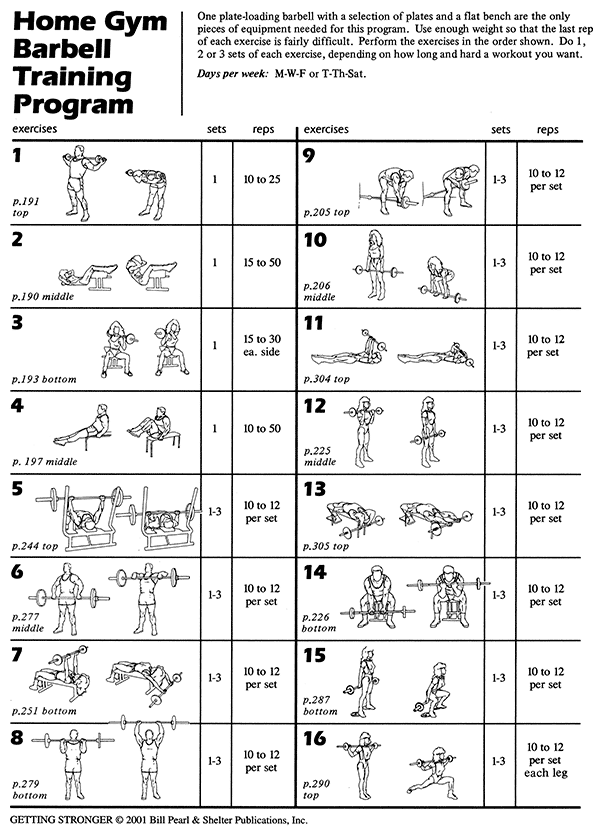 printable dumbbell workout routine
